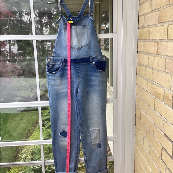 Preloved Cat and Jack denim jumpsuit size X-LARGE (14-16) - Picture 10 of 16